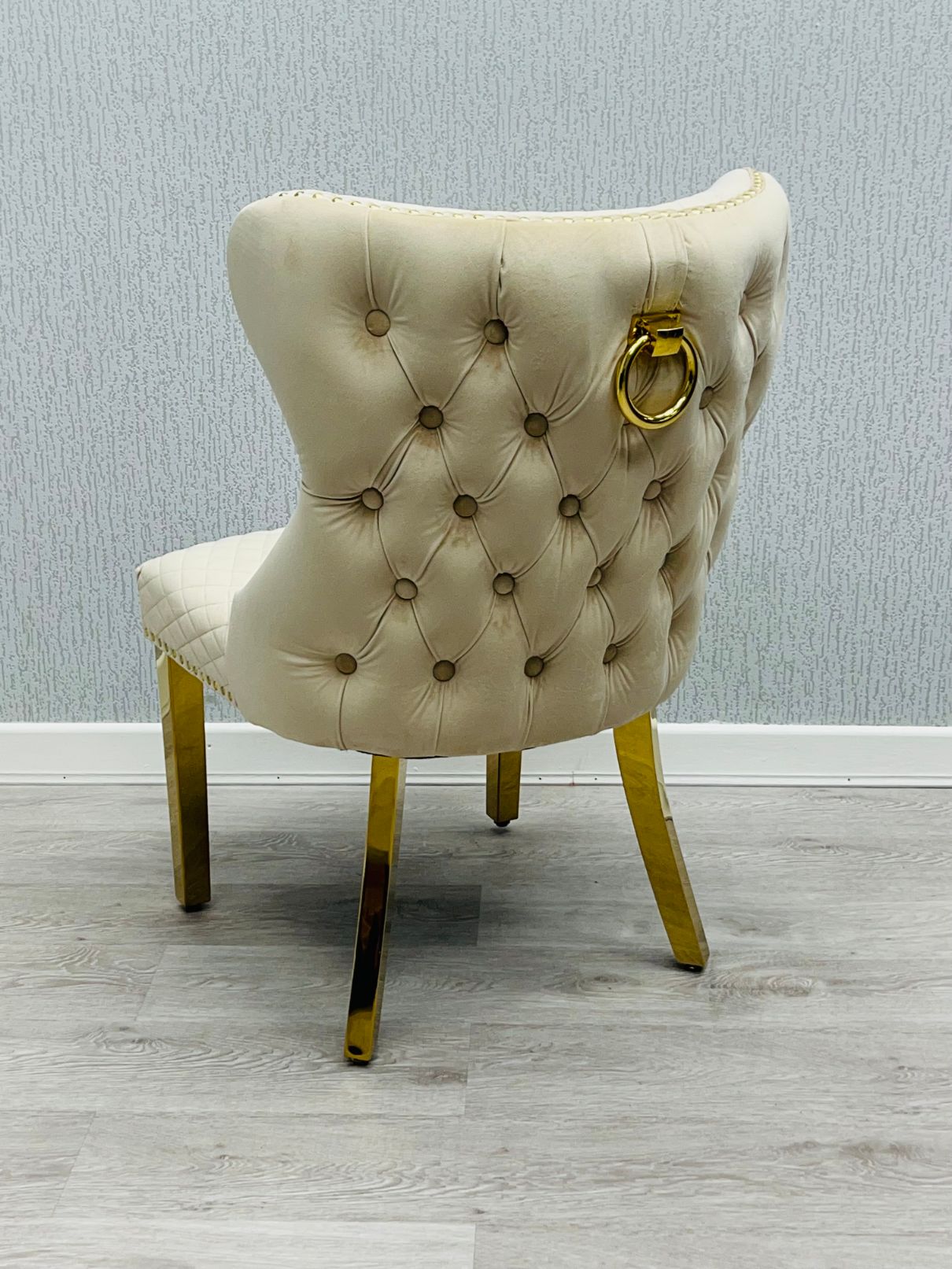 Valentino Mink Gold Velvet Chair