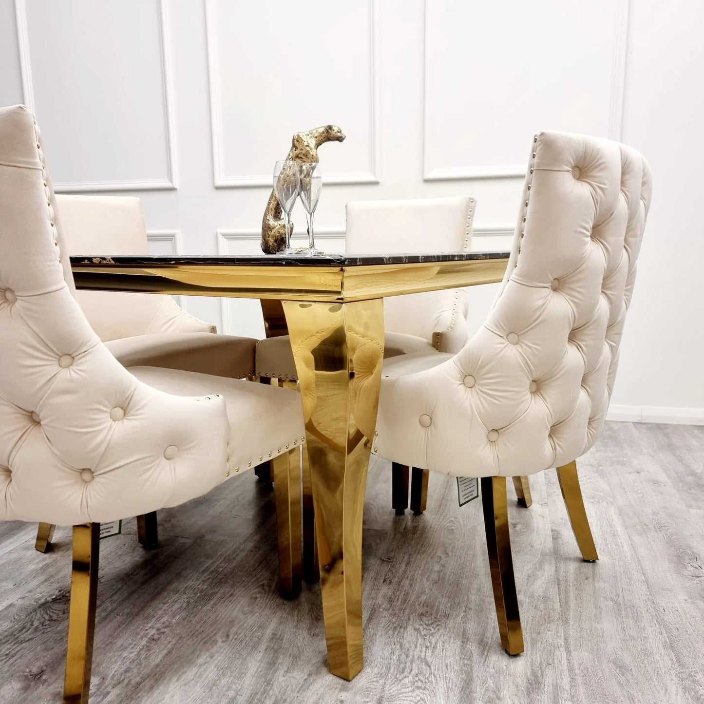 Kensington Dining Chair Gold Legs