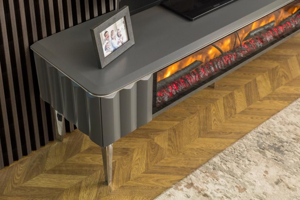 fireplace design TV Stand