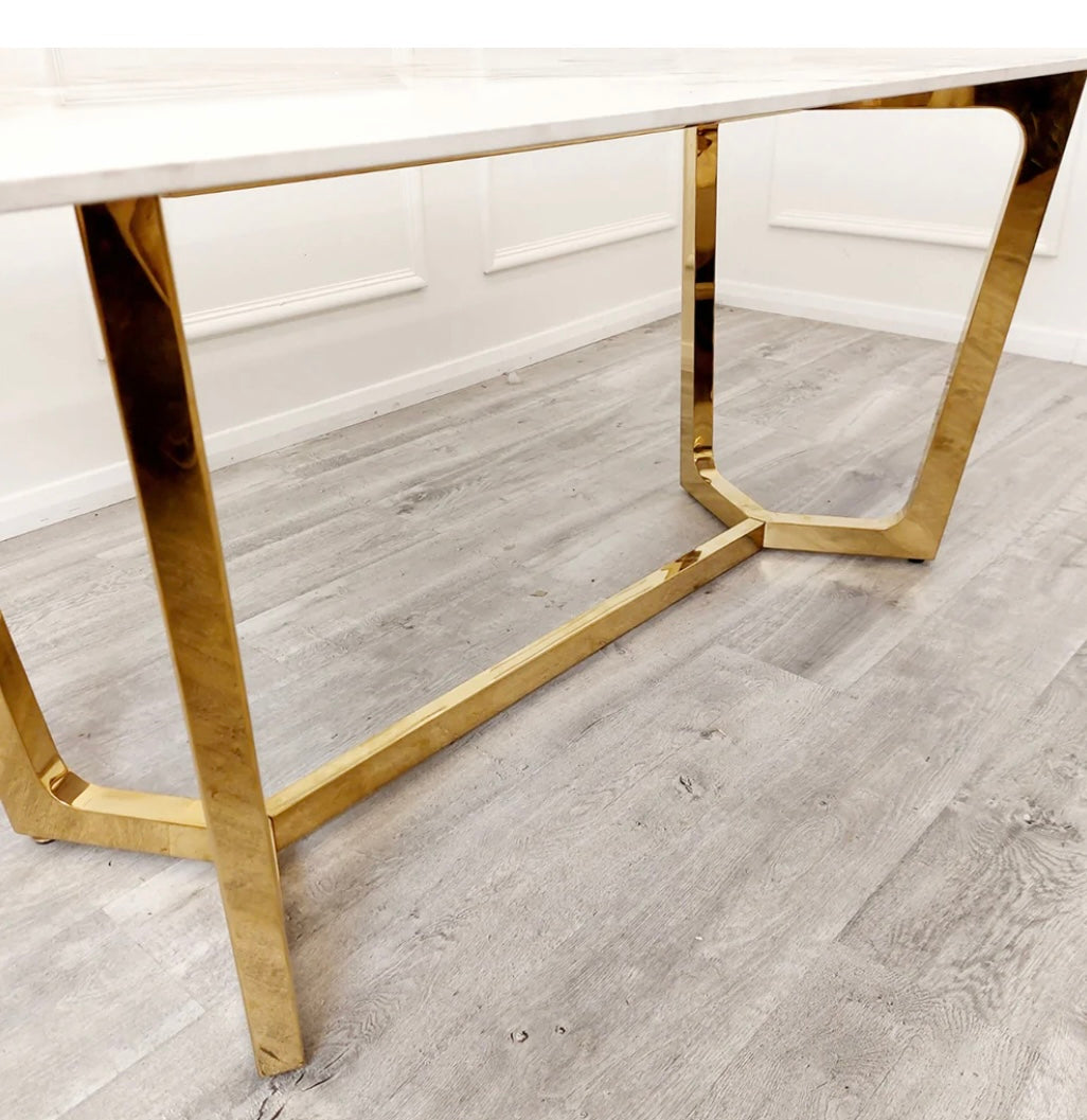 Lucien Gold Dining Table