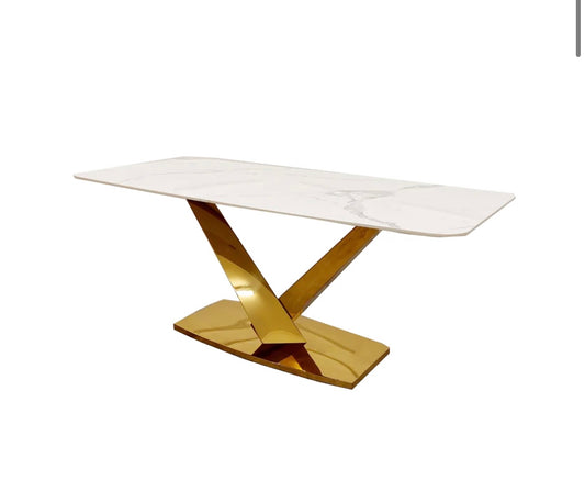 Valeo Gold Dining Table