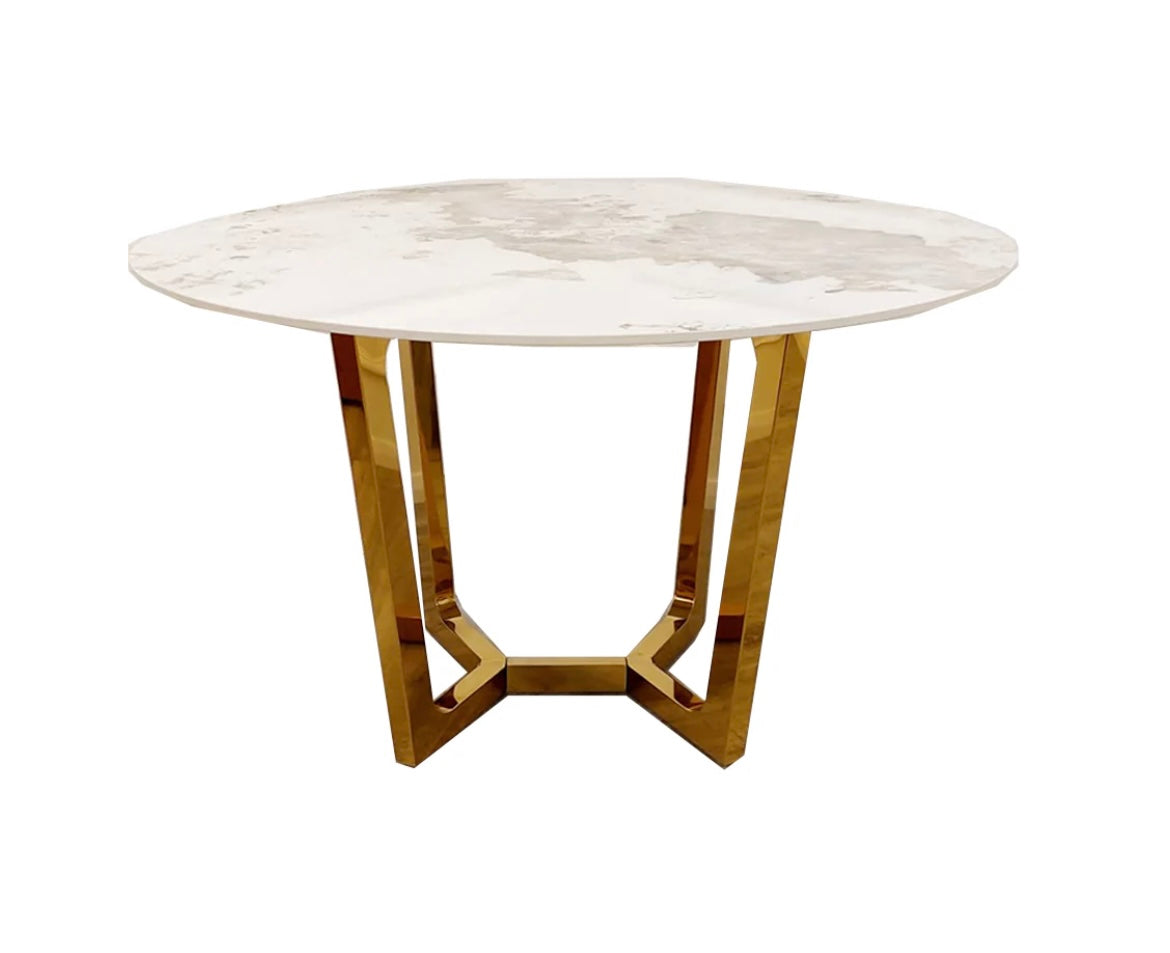 Lucien Gold 1.2m Round Table