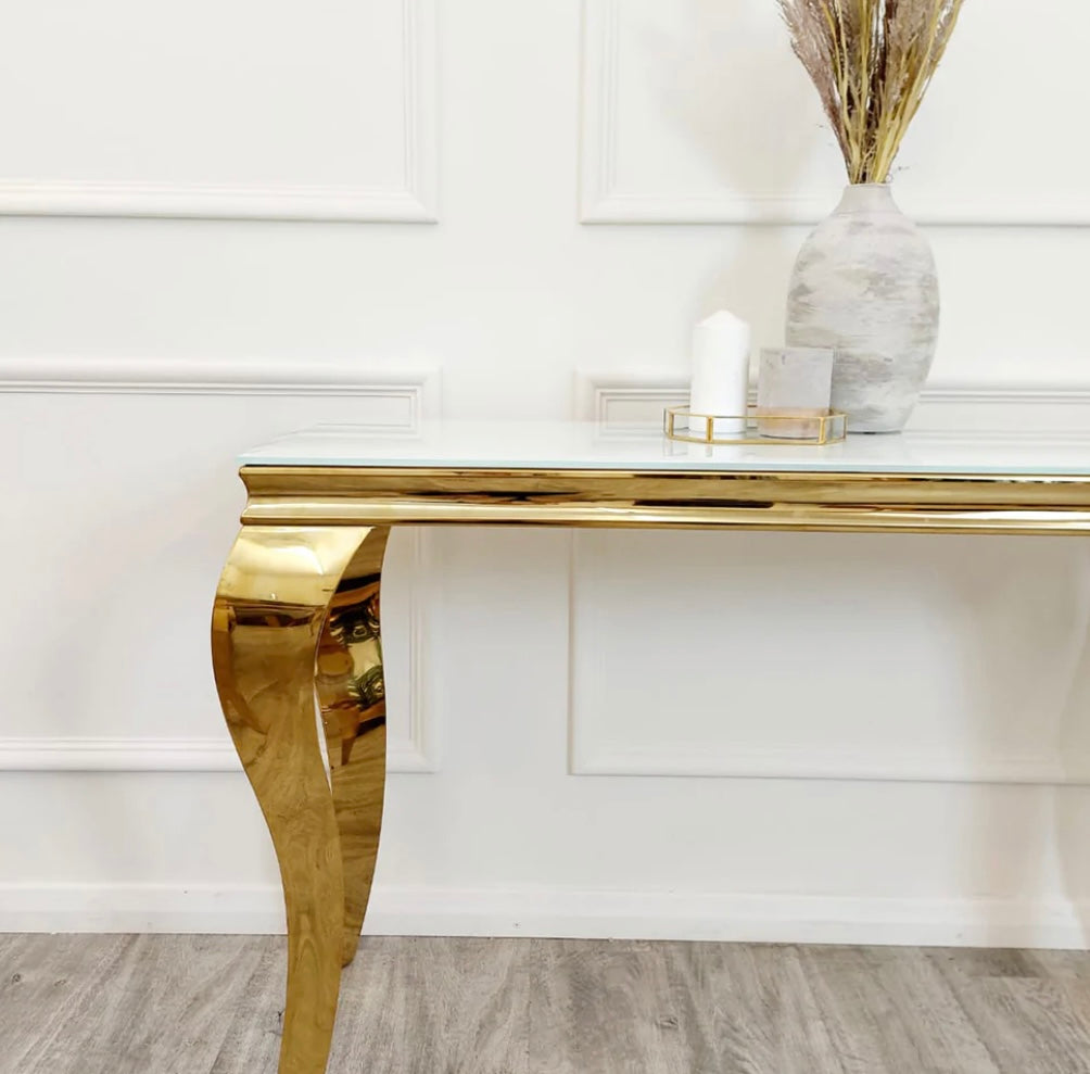 Louis Console Table Gold