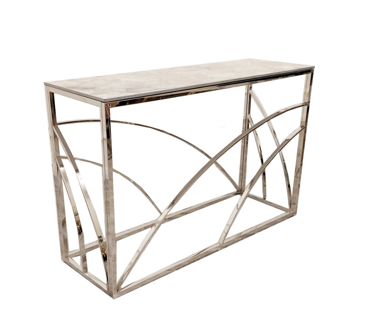 Stella Chrome Console Table