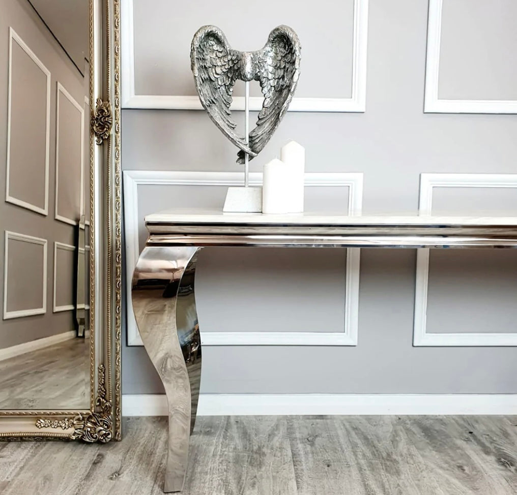 Louis Console Table Chrome