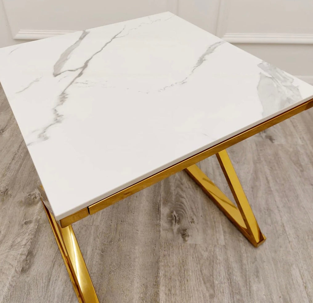 Zion Gold Lamp Table