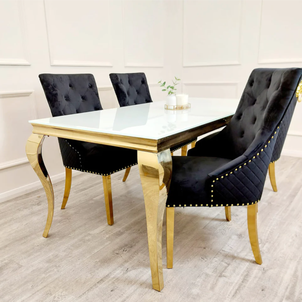 Louis Dining Table Gold