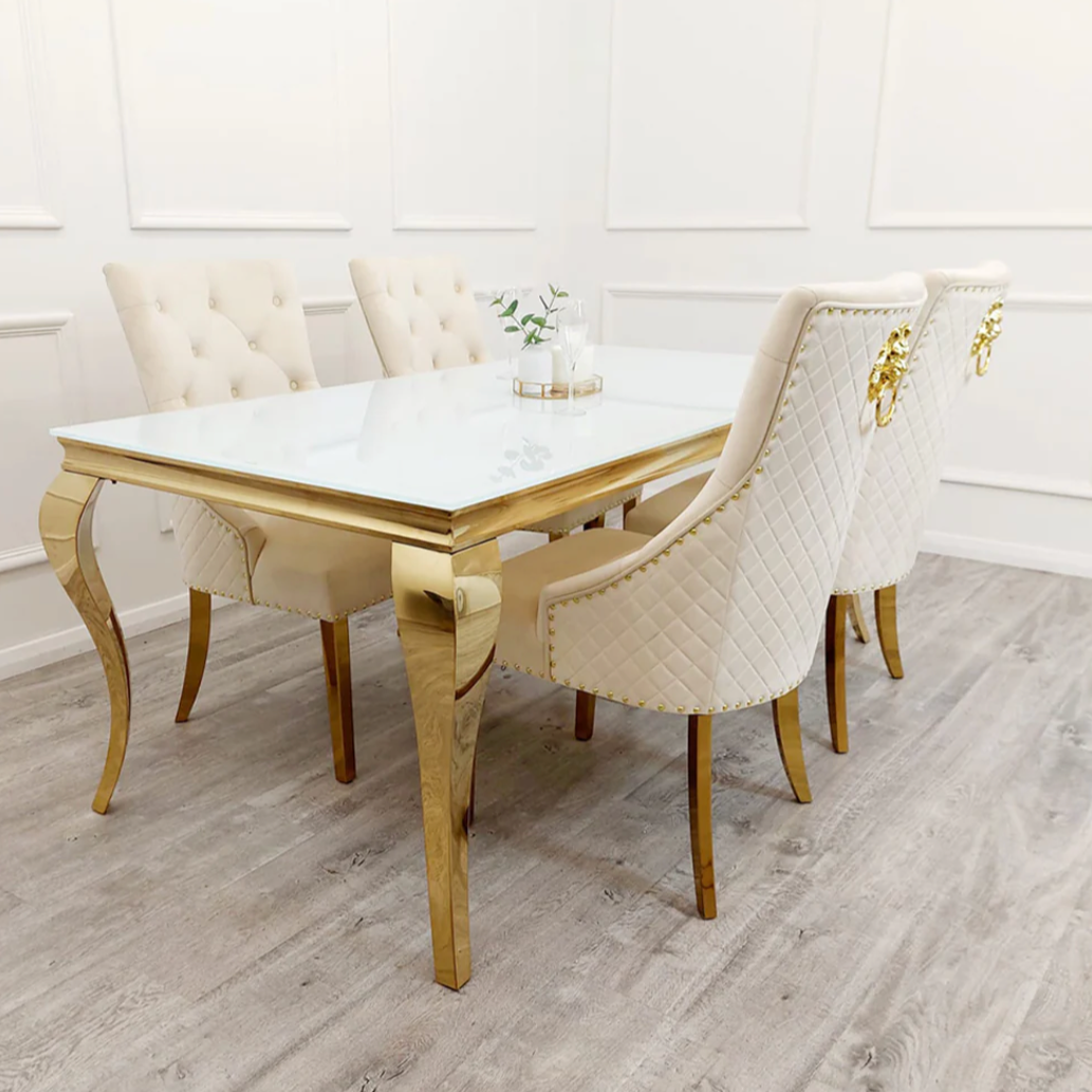 Louis Dining Table Gold