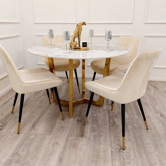 Lucien Gold 1.2m Round Table